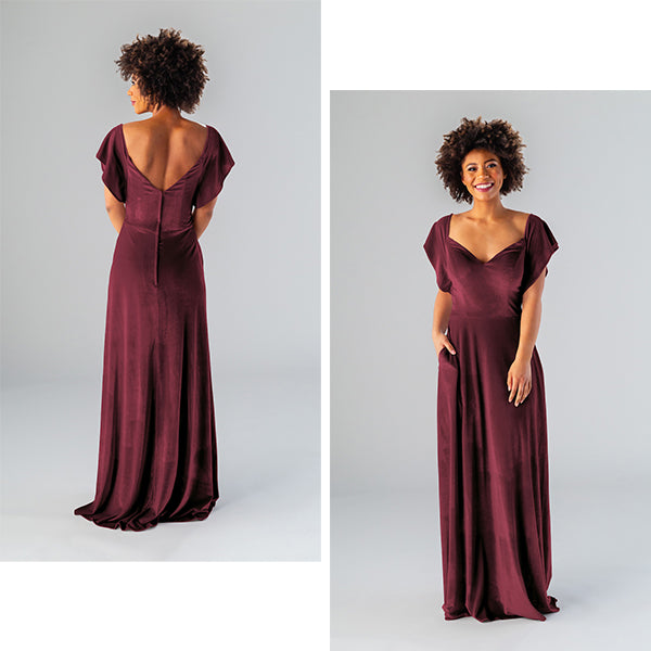 Bold Velvet Bridesmaid Dresses for the ...